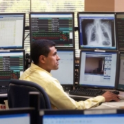 remote intensivist monitoring ICU patient through tele-critical care solution