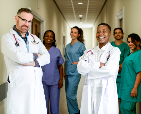 critical care team at a hospital