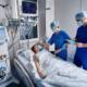 patient hospitalized in intensive care unit