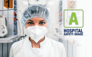 Doctor in hospital and Leapfrog scoring 